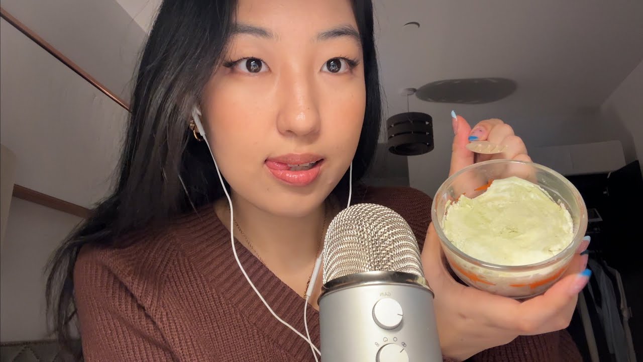 ASMR | Eating Sounds for Super Thick Greek Yogurt 🍨🥄 