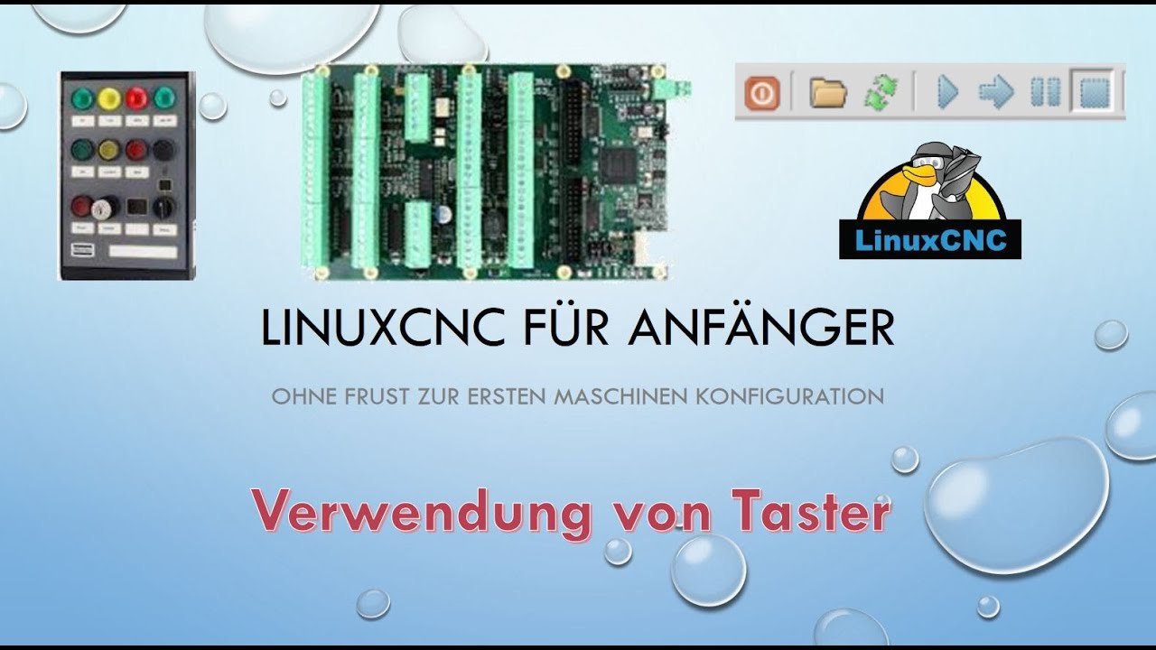 LinuxCNC - Verwendung von externer Taster - z.B. Bedienpanel
