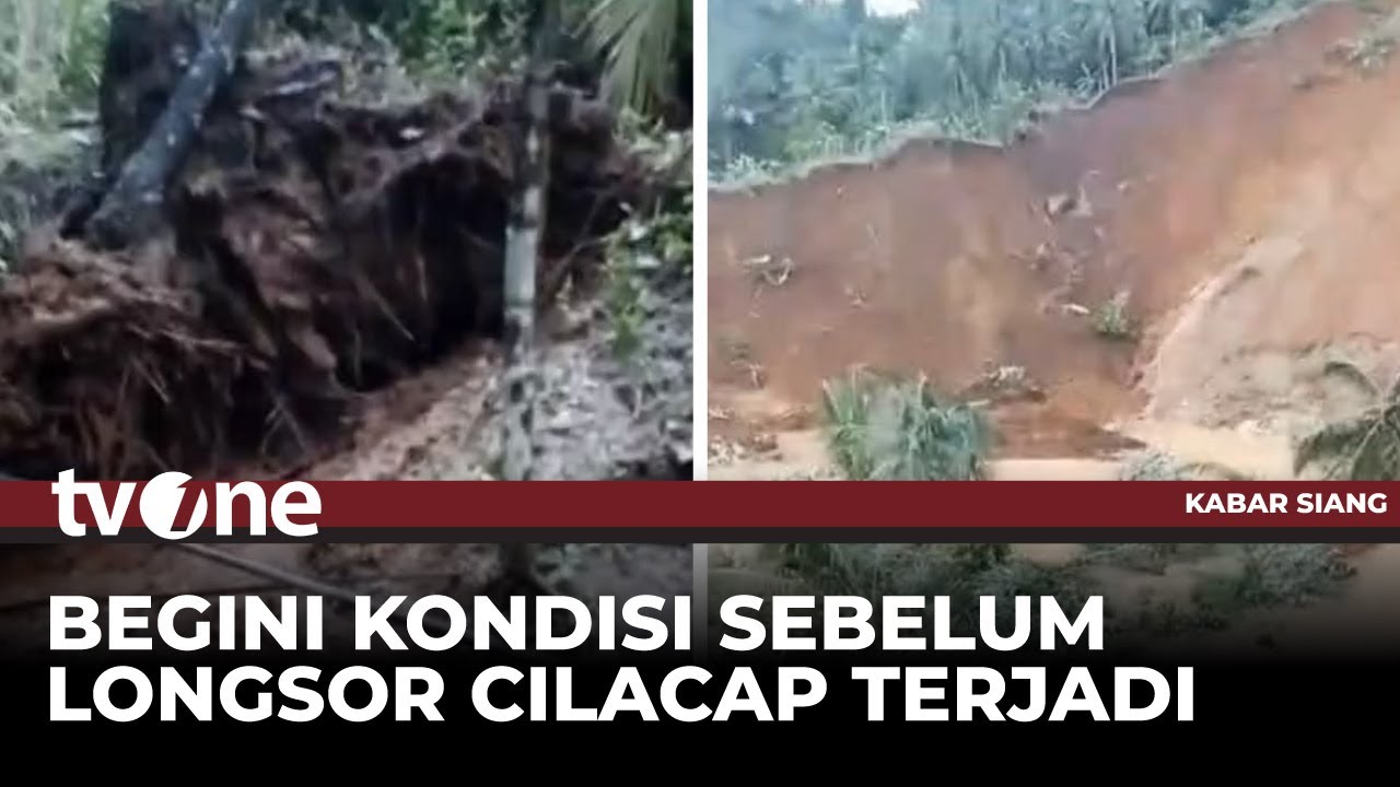 Tanah Retak dan Pohon Tumbang, Video Amatir Sebelum Bencana Longsor di Cilacap | tvOne