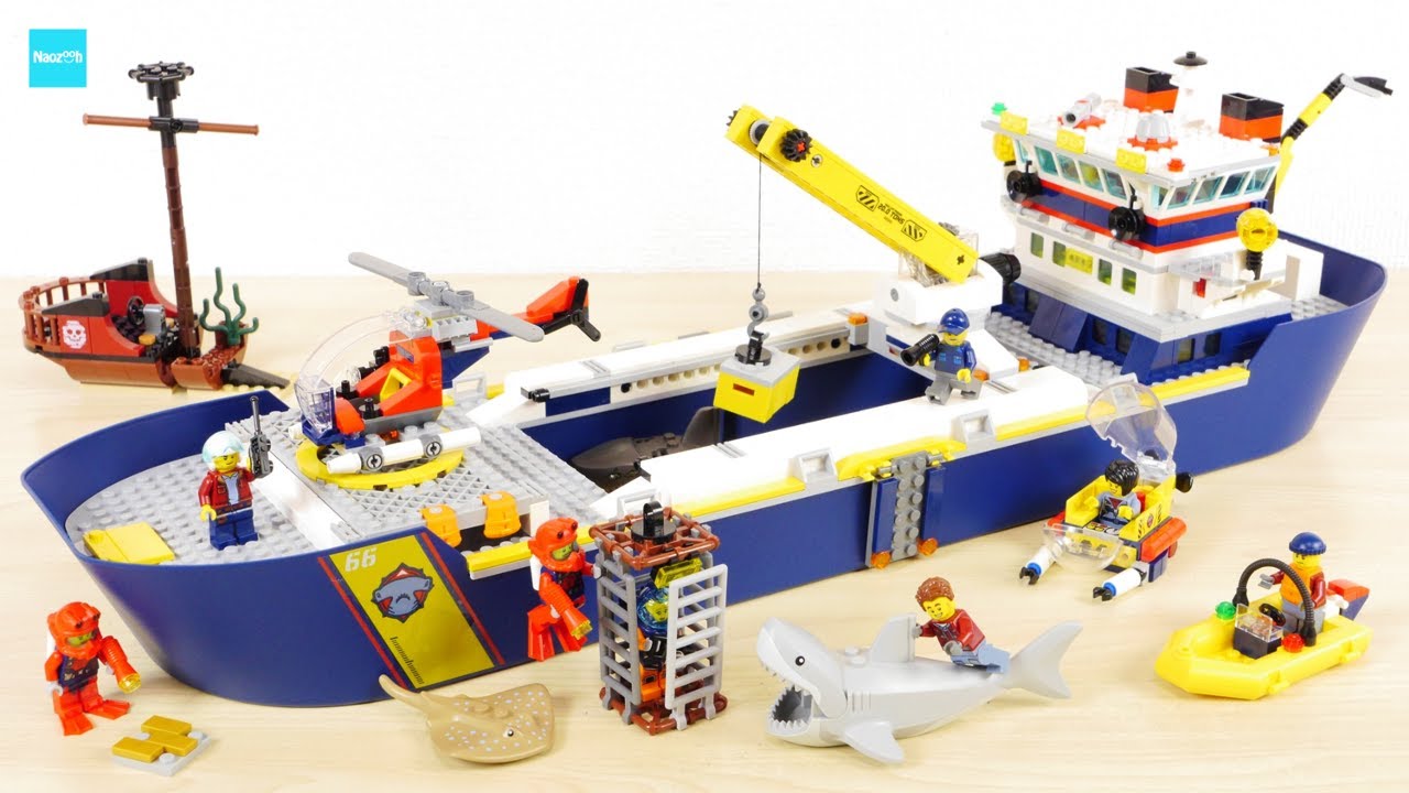 レゴ シティ 海の探検隊 海底探査船 60266  ／ LEGO CITY Ocean Exploration Ship 60266 Speed Build & Review