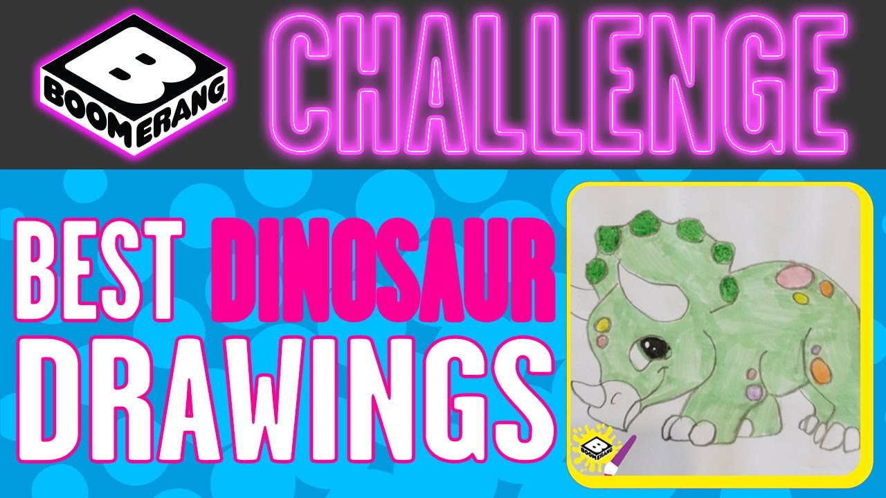 Boomerang Challenge | Best Dinosaur Drawings | Boomerang UK 🇬🇧