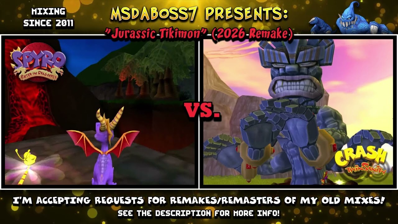 Jurassic Tikimon [2026 Remake] (Crash Twinsanity / Spyro Enter the Dragonfly Mix)