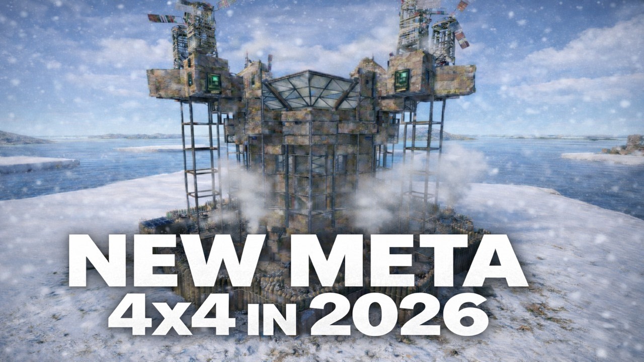 The NEW best 4x4 for online raids in 2026 &bull; ANTI SIEGE &bull; 28 TURRET SETUP - rust base design