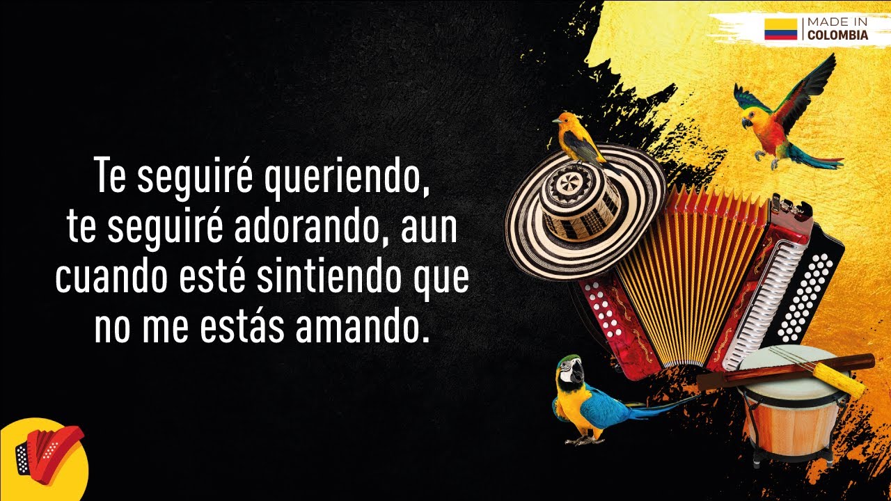 Te Seguiré Queriendo, Binomio De Oro, Video Letra - Sentir Vallenato