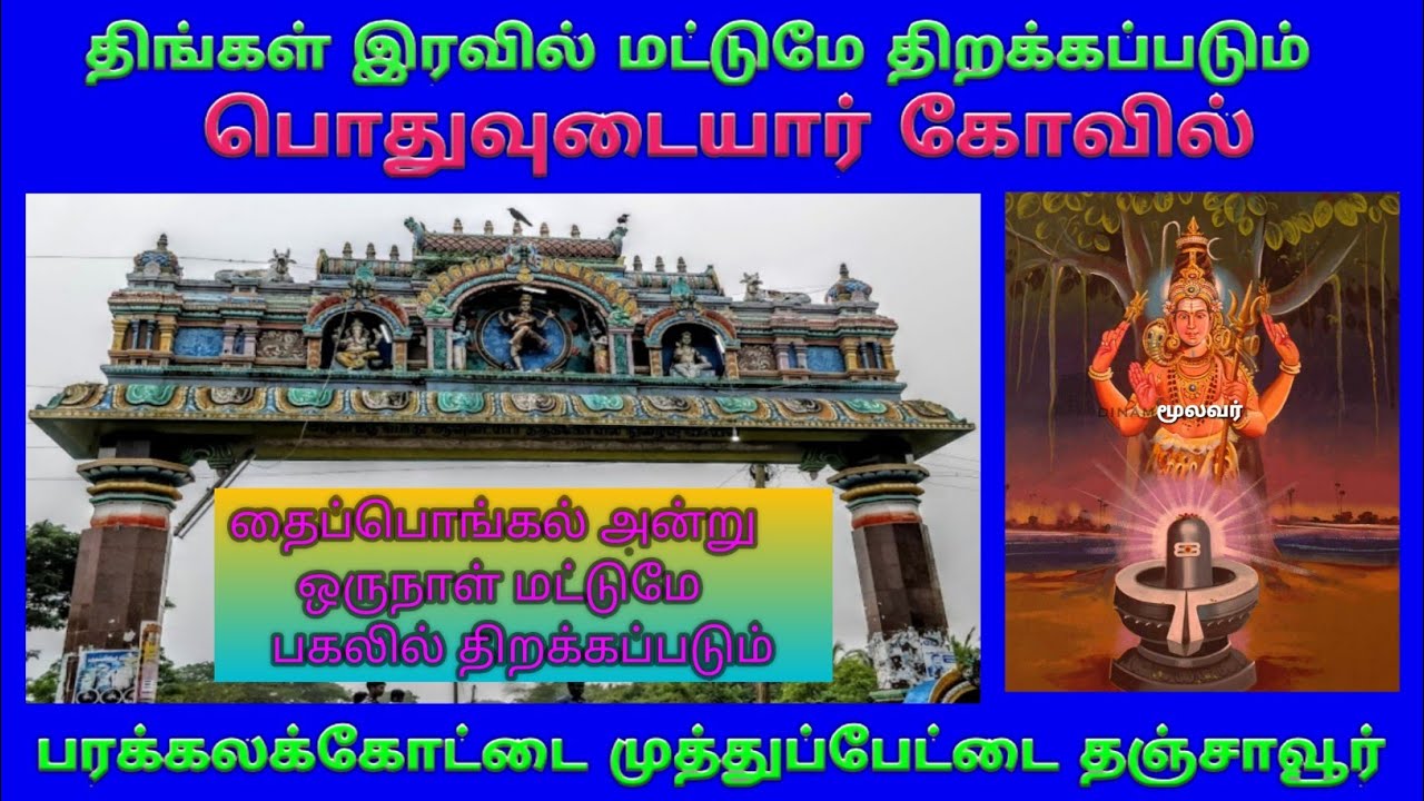 பரக்கலக்கோட்டை பொதுவுடையார் கோவில்  தஞ்சாவூர் / Parakalakottai Pothu Aavudayar Temple / Tanjore