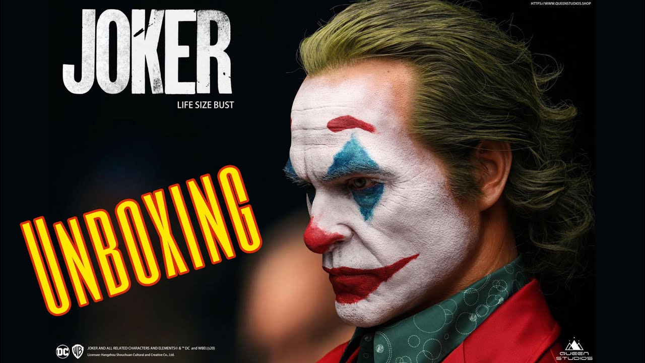 Unboxing life size bust 1/1 Joaquin Phoenix Joker | Queen Studios