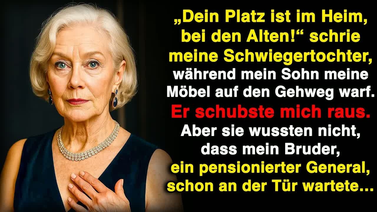 Mein Sohn warf meine Sachen aus dem Fenster, meine Schwiegertochter lachte  Doch dann sahen sie