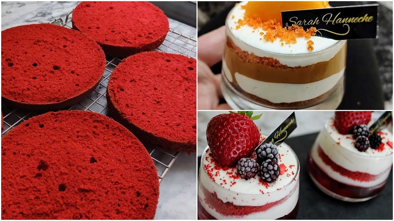 الكيكة المخملية red velvet ، تحليات راقية يحمرو لوجه متفوتوش الفيديو💯💥