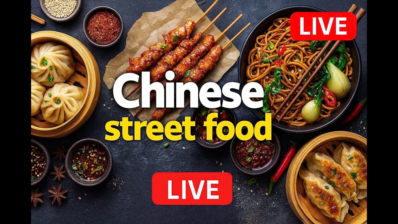 🔴LIVE: Chinese street food || Chinese steamed rice rolls $1 