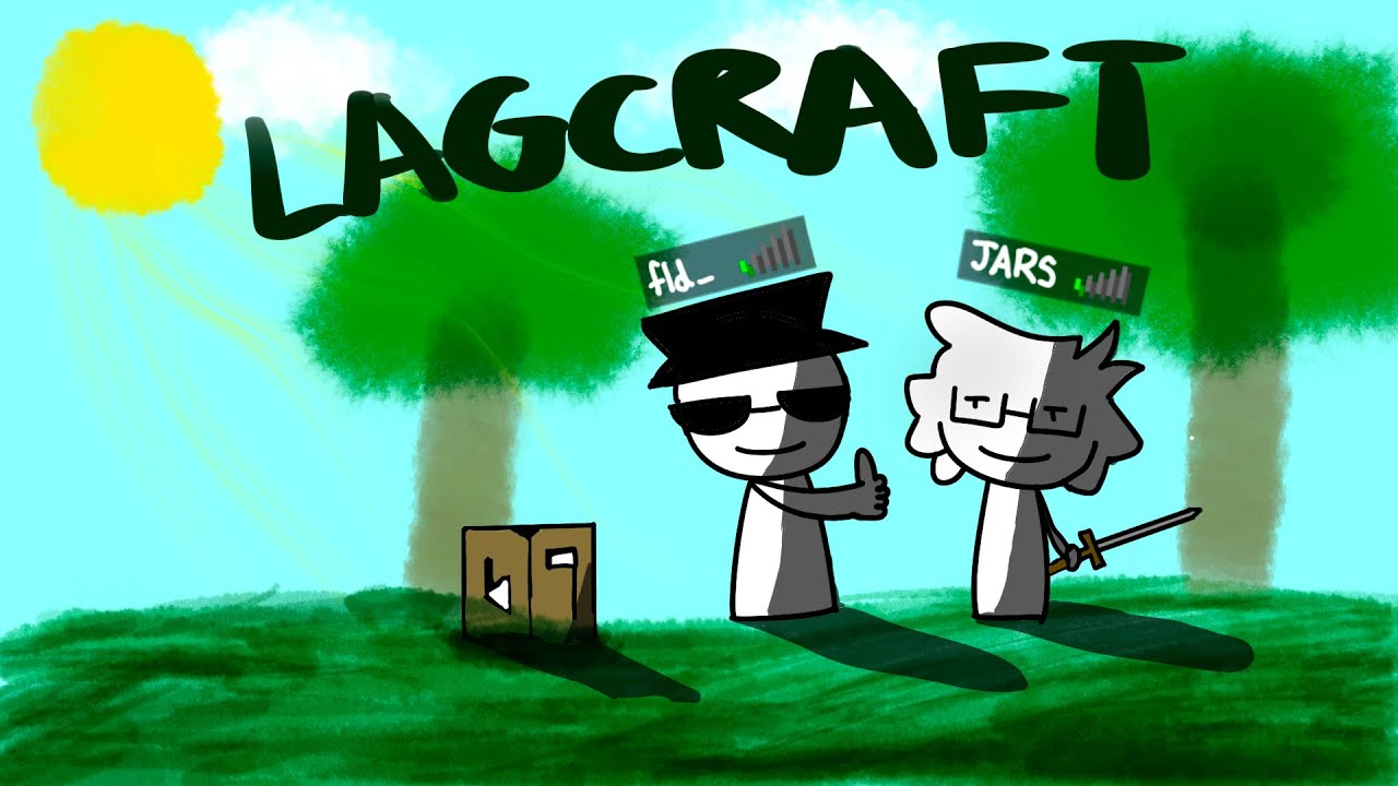 LAGCRAFT: How it feels to play with 1000ms ping in minecraft