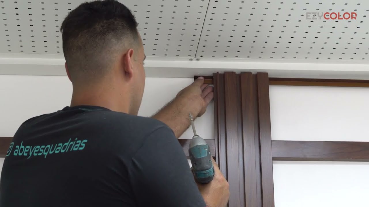 Tutorial para Aplicação de Lambril Ripado de Aluminio com Pintura Amadeirado