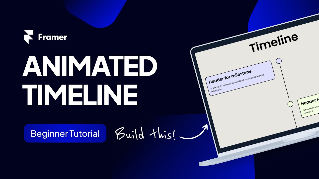 Build an animated timeline in Framer