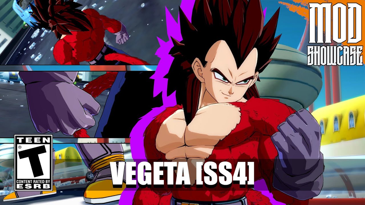 Vegeta goes Super Saiyan 4 | Dragon Ball FighterZ Mod Showcase
