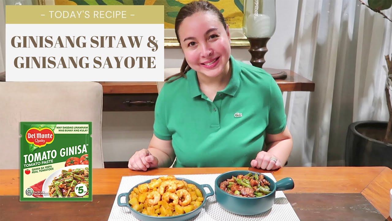 MARJORIE’S KITCHEN: GINISANG SITAW & GINISANG SAYOTE | Marjorie Barretto