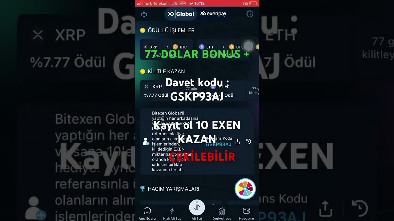 BİTEXEN GLOBAL KAYIT OL DOLAR VE EXEN COİN KAZAN! 🎁😍 