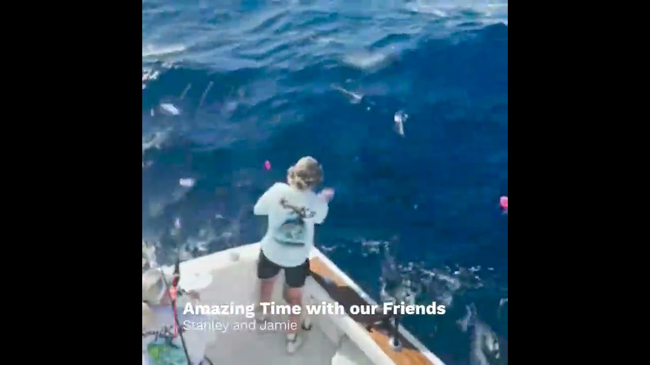 Jamie landed her first sailfish, and Stanley followed it up with a big wahoo!