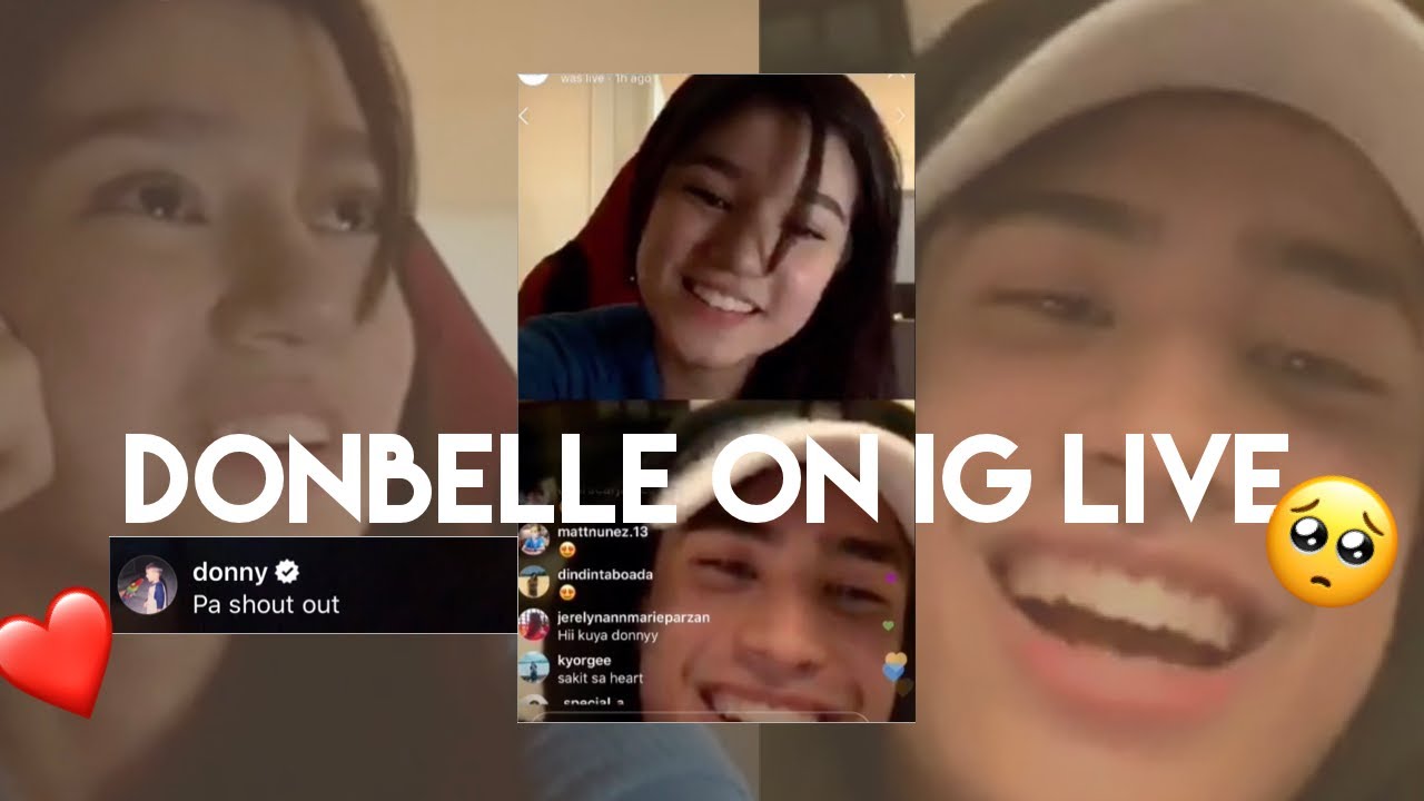 Belle and Donny on IG Live | DonBelle