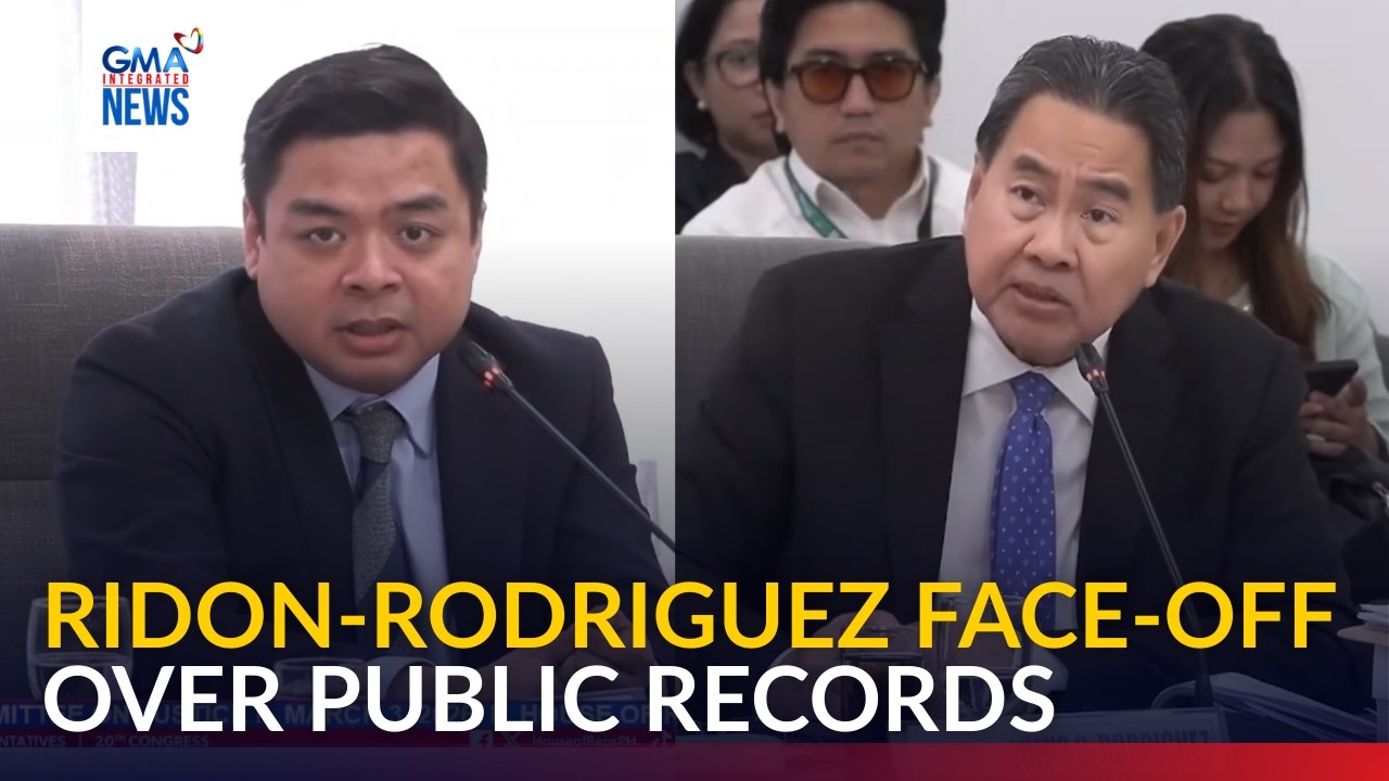 ICYMI - Ridon-Rodriguez face-off over public records | GMA Integrated News