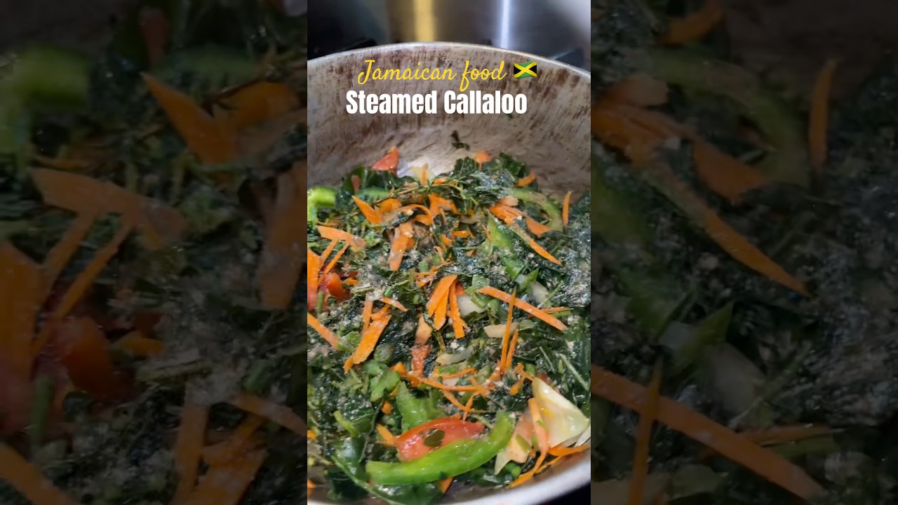 Steamed callaloo, simple and delicious 🤤 