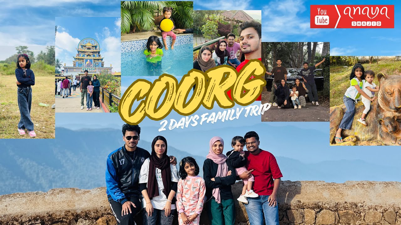 Coorg tourist places | 2 days in Kodag | Family trip | Anaya shajid 