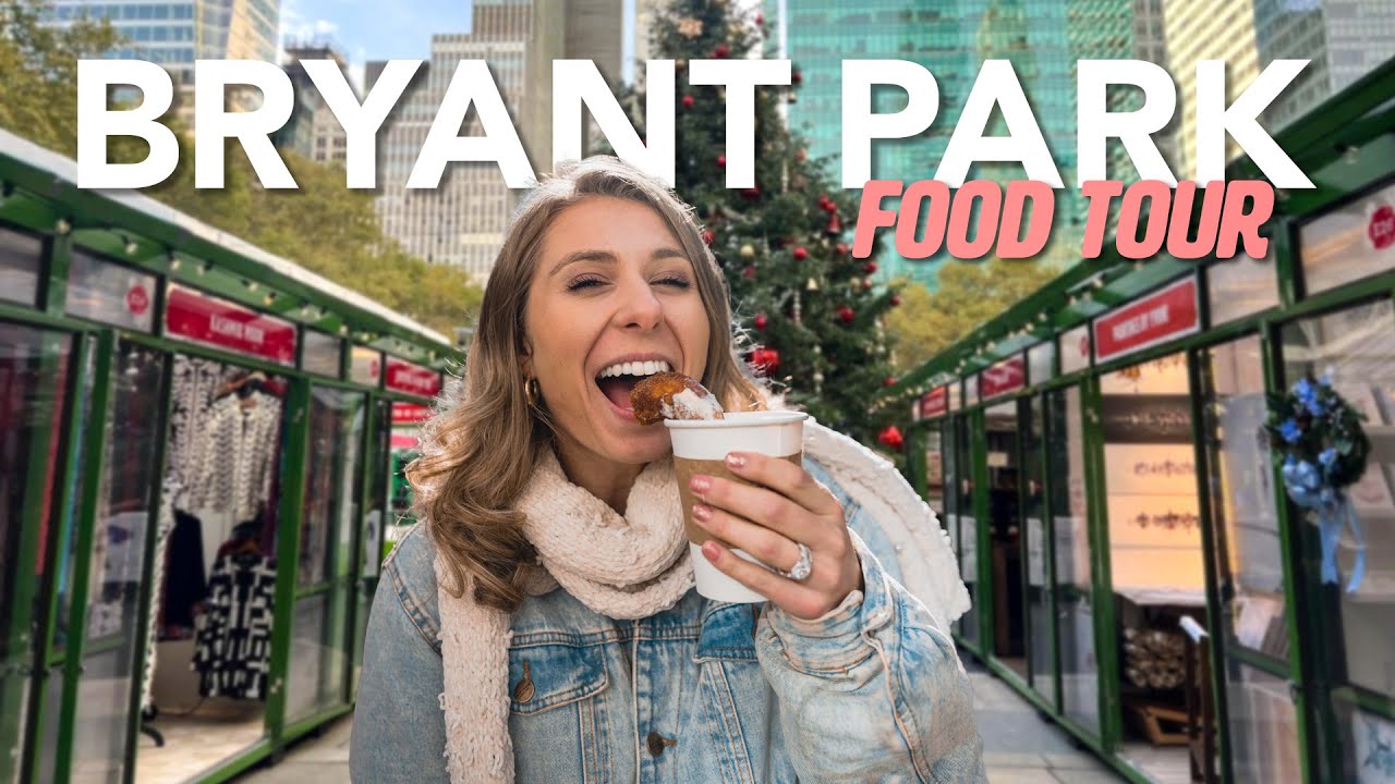 EVERYTHING You Can Eat in Bryant Park Winter Village