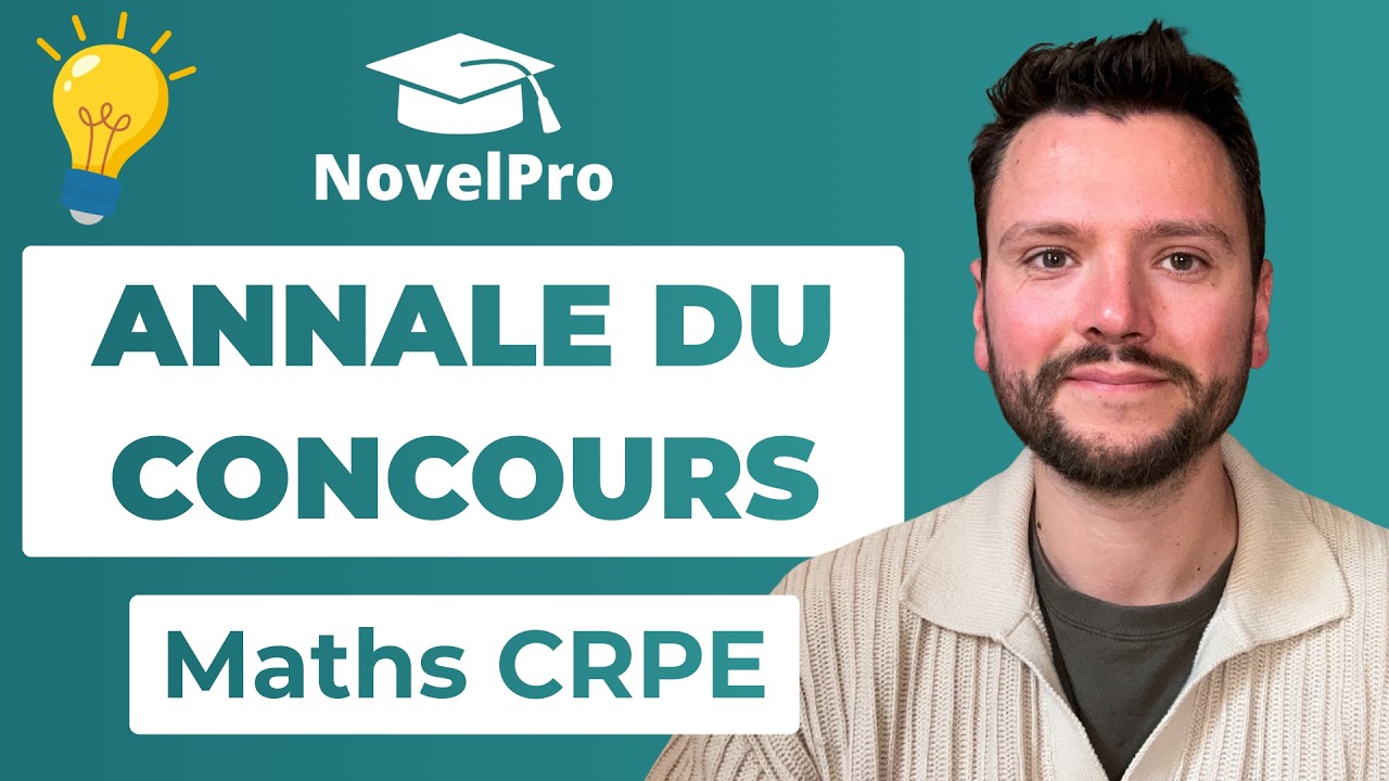 Maths du CRPE : J'analyse un sujet d'Annale - CRPE 2025