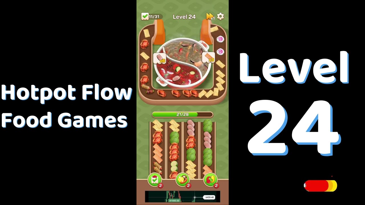 Hotpot Flow Level 24 | Food Games | Solutionguruji