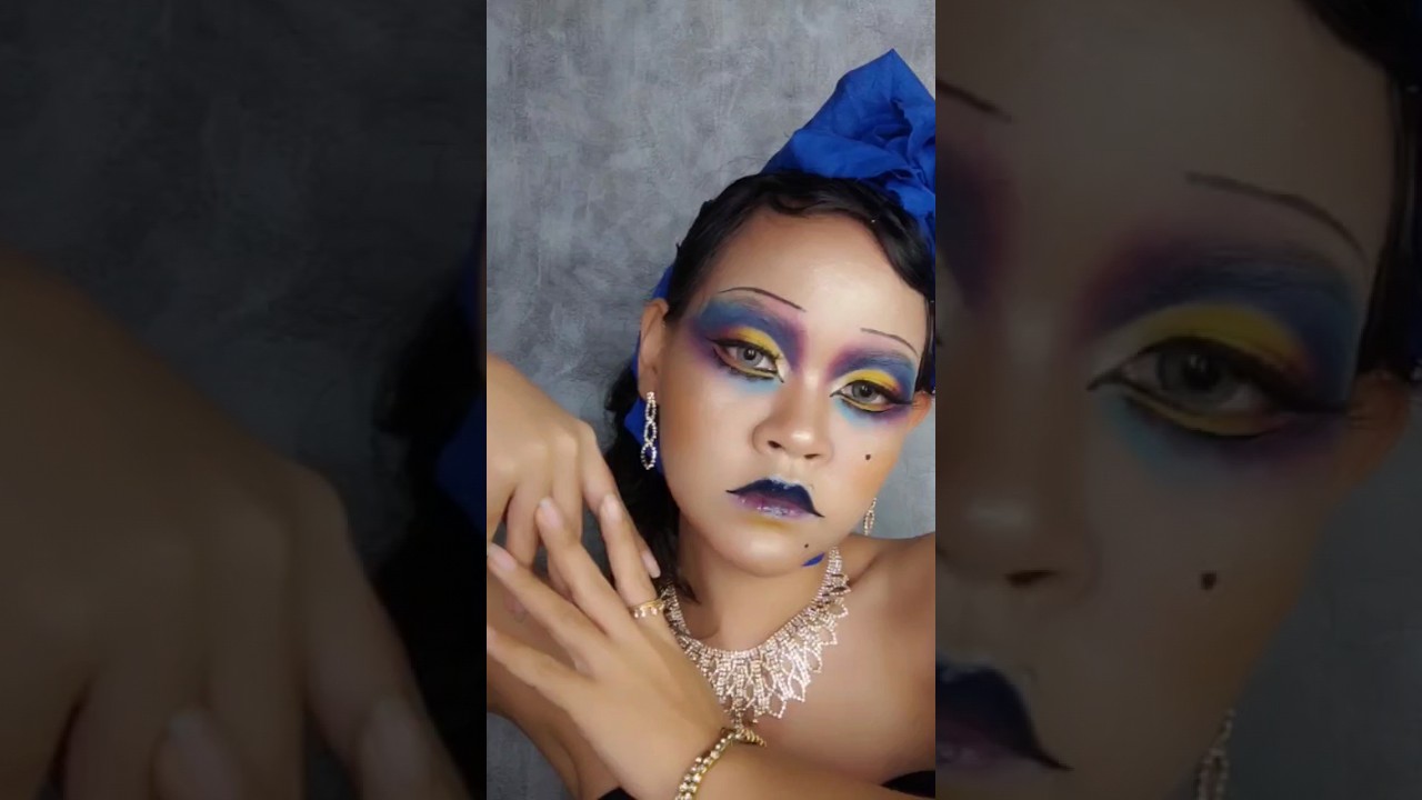 Extreme Makeup Transformation 🤯😱⚡ #runway #makeuplook #avantgarde #dragqueen #makeuptransformation