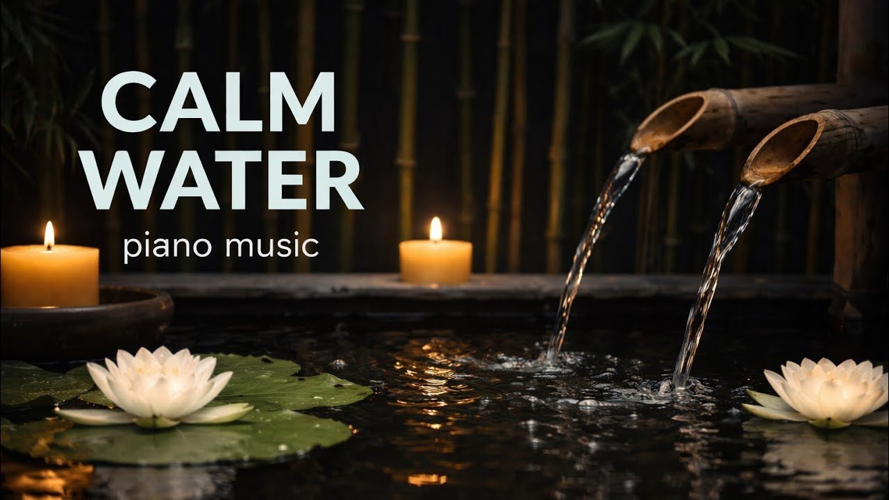 Piano music Relax deep Sleep bamboo water