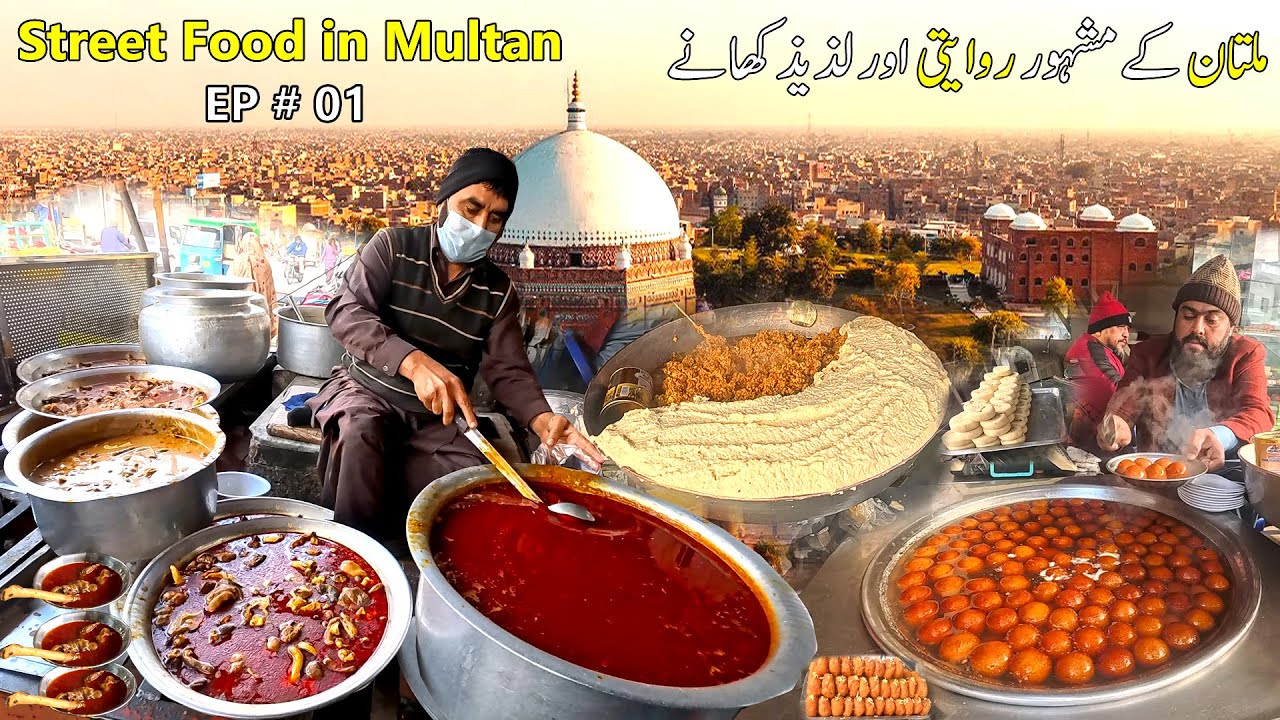 Ultimate Street Food in Multan - Siri Paye, Ojri, Zaban, Mutton, Gajrela, Rabri, Kheer | 20+ items