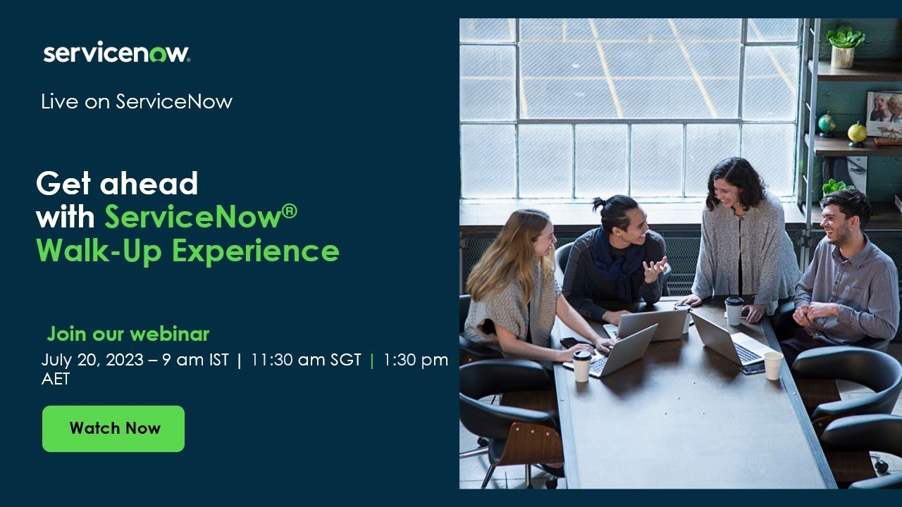 Воспользуйтесь преимуществами ServiceNow&reg; Walk-Up Experience