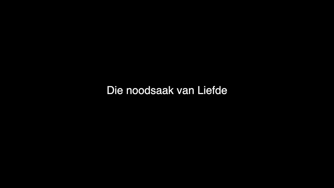 Die noodsaak van liefde
