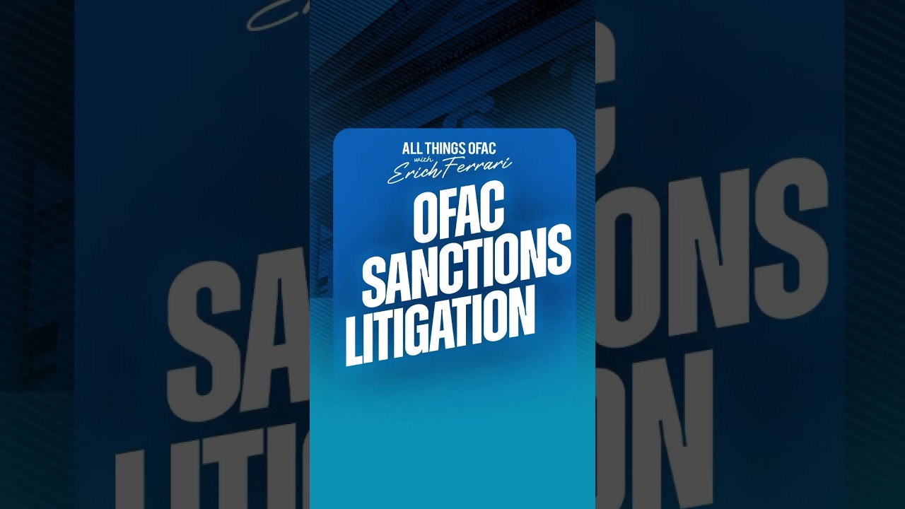 OFAC Sanctions Litigation #law #economicsanctions #foreignpolicy