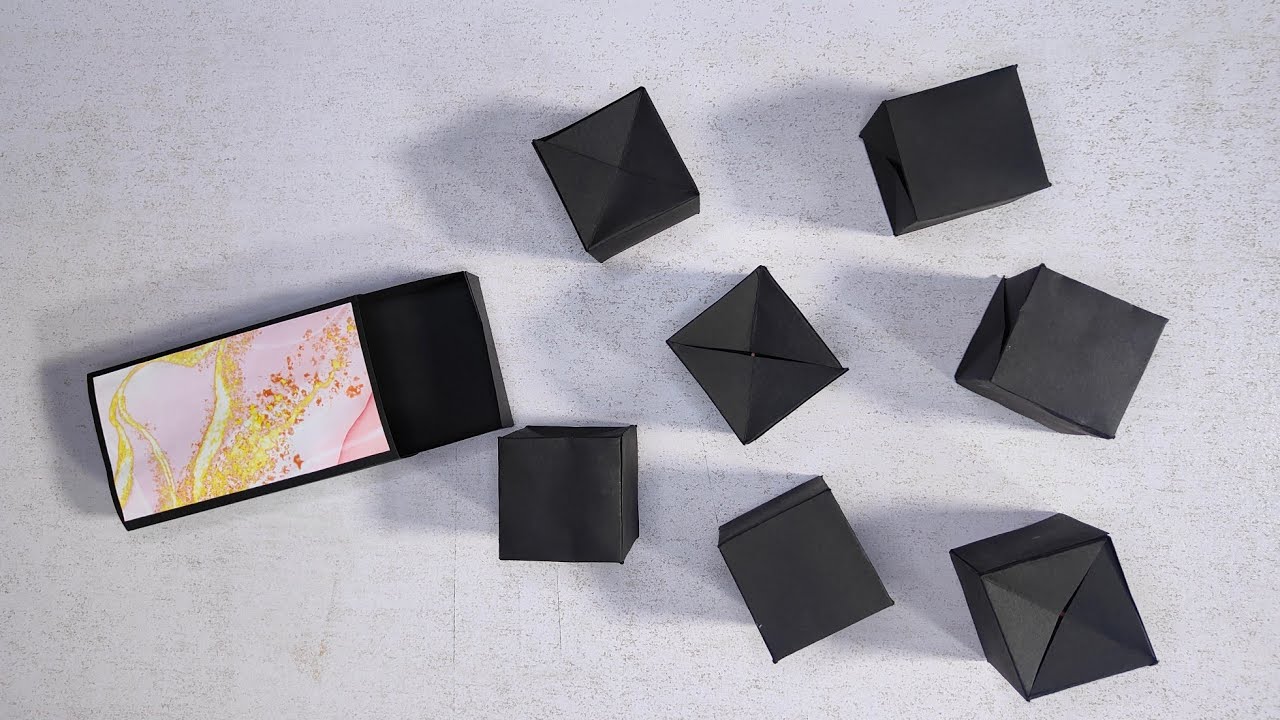 How To Make 3d Pop Up Cubes | Pop Up Cubes In A Box Tutorial | Pop Up Cubes Card Tutorial | Diy Gift