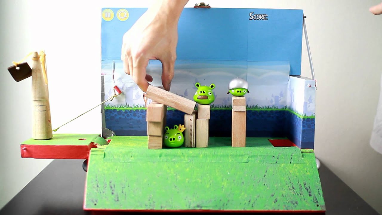 MUST SEE!!! DIY angry bird box game for your beloved one .mp4