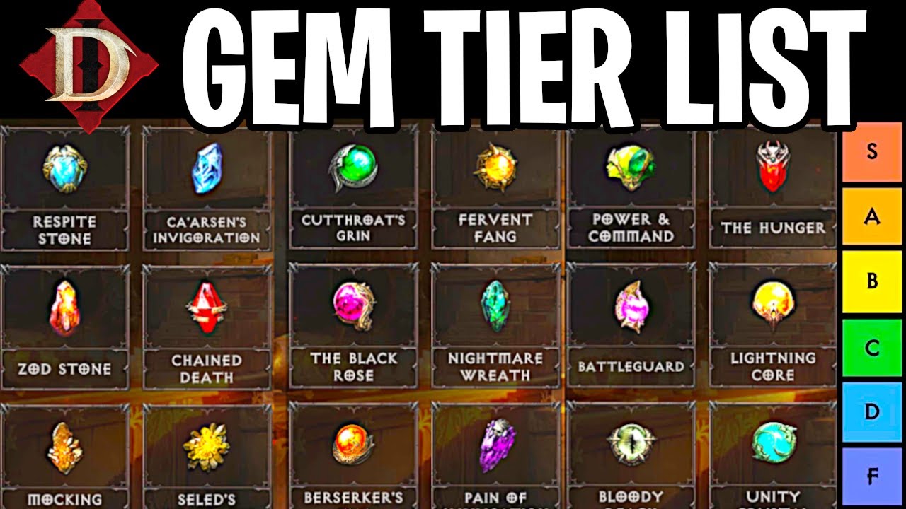 Diablo Immortal ALL Legendary Gems Ranked