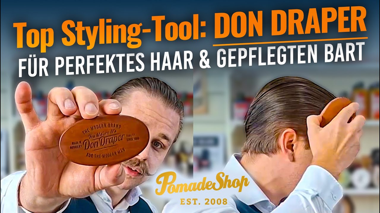 Die besten Don Draper Haar- & Bartbürsten 💈🌟 | Styling & Pflegetipps mit Philipp | PomadeShop