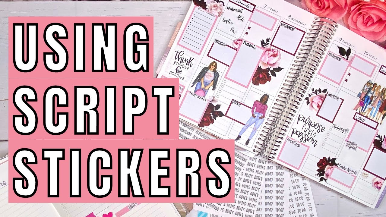 How I Use Script Stickers in My Planners / EC LifePlanner / EC Petite Daily