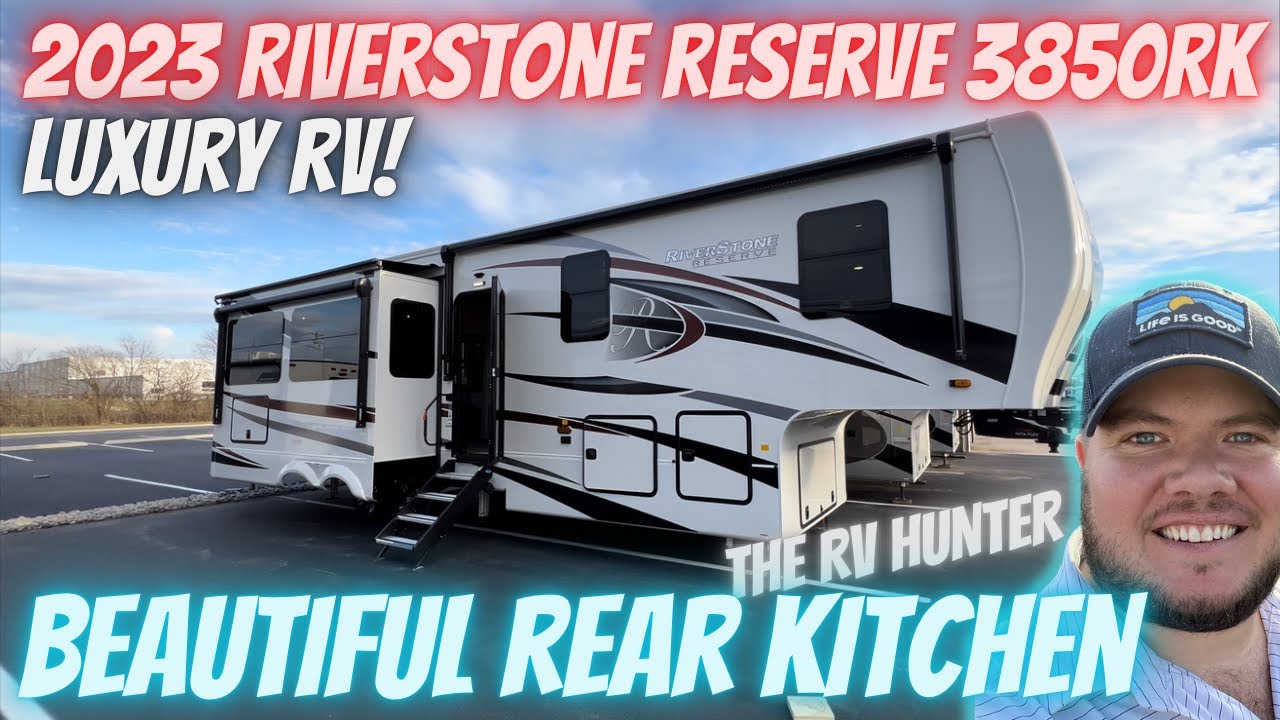 2023 Riverstone Reserve 3850RK | Beautiful Rear Kitchen 5th Wheel