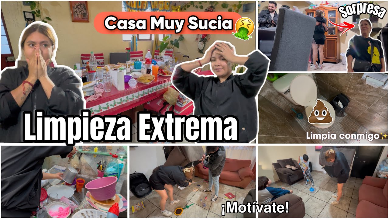 LIMPIEZA EXTREMA✨LIMPIANDO UNA CASA SÚPER SUCIA❌🧹MOTÍVATE y LIMPIA CONMIGO 🙋🏼‍♀️Ammy Alvarado