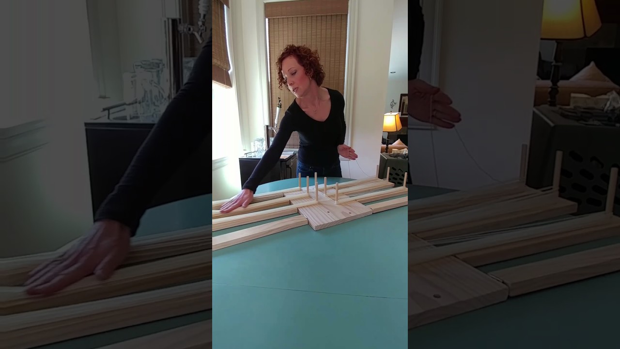 How I set-up my yarn for dyeing stripes