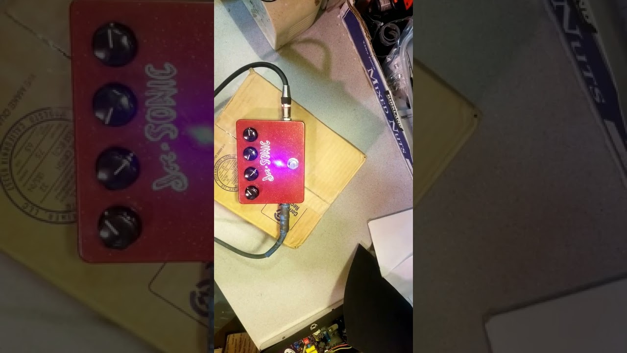 Joe-Sonic fixed wah, incredible tone shaping, low hiss preamp/ fixed wah pedal. crazy versatility!