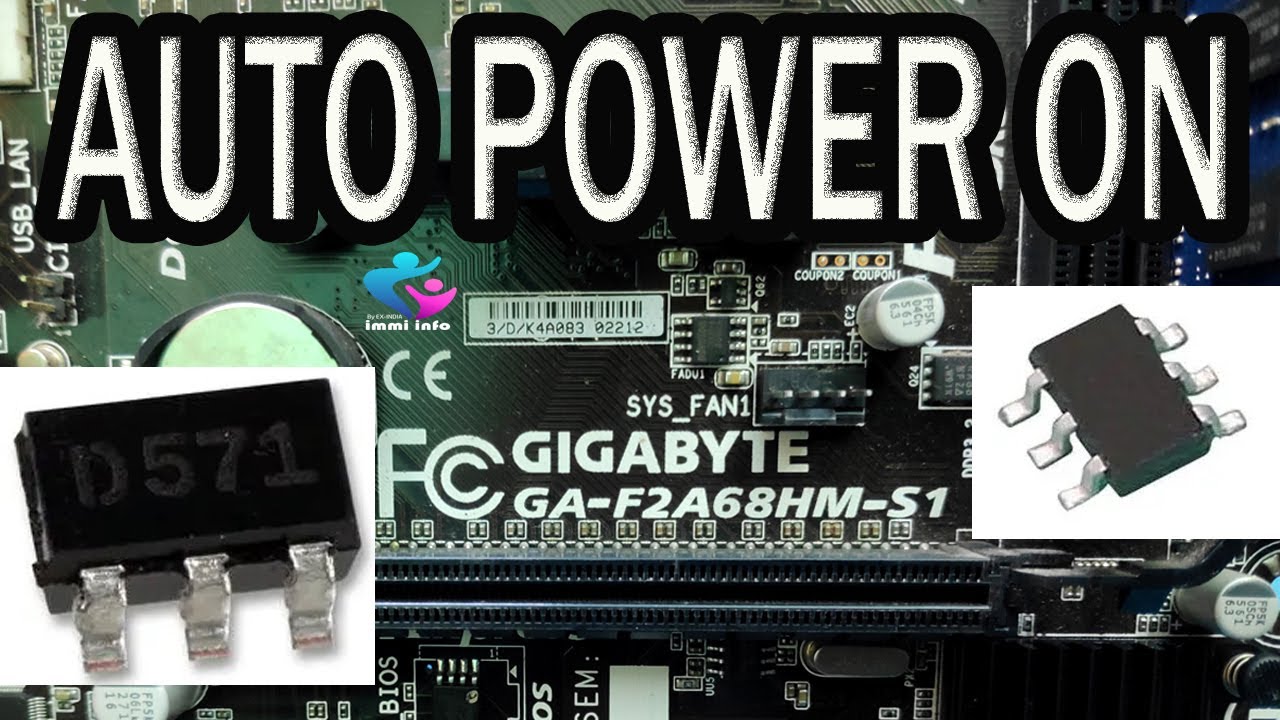 GIGABYTE GA F2A68HM S1 AUTO POWER ON PROBLEM FIX | HOW TO FIX AUTO POWER ON PROBLEM