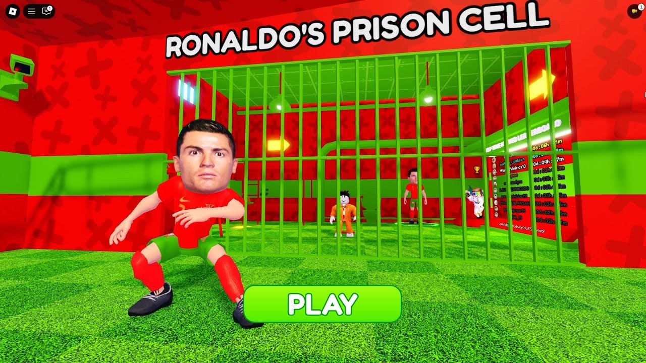 RONALDO'S PRISON RUN?!😱😱Scary Obby