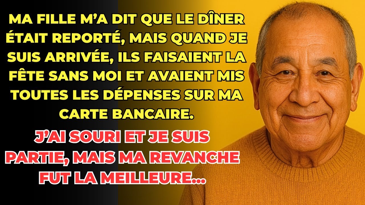 HISTOIRE VRAIE: Ma fille a dit que le dîner était reporté, je suis arrivé et ils ont mangé sans moi.