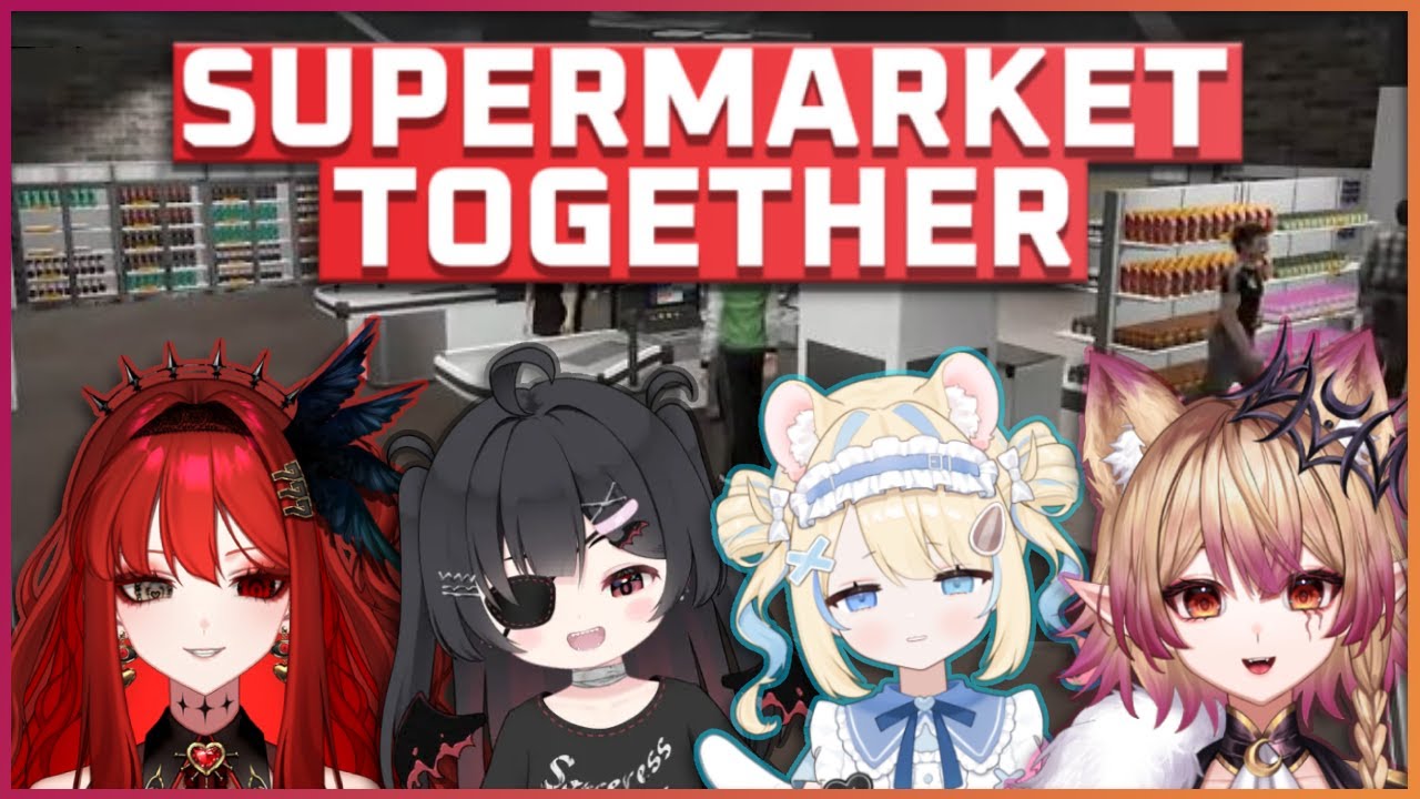 【SUPERMARKET TOGETHER】speed running my career in a grocery store (I GOT FIRED NO CLICKBAIT) 🛒