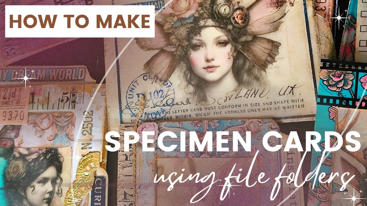 How to Make Specimen Cards using File Folders & Envelopes