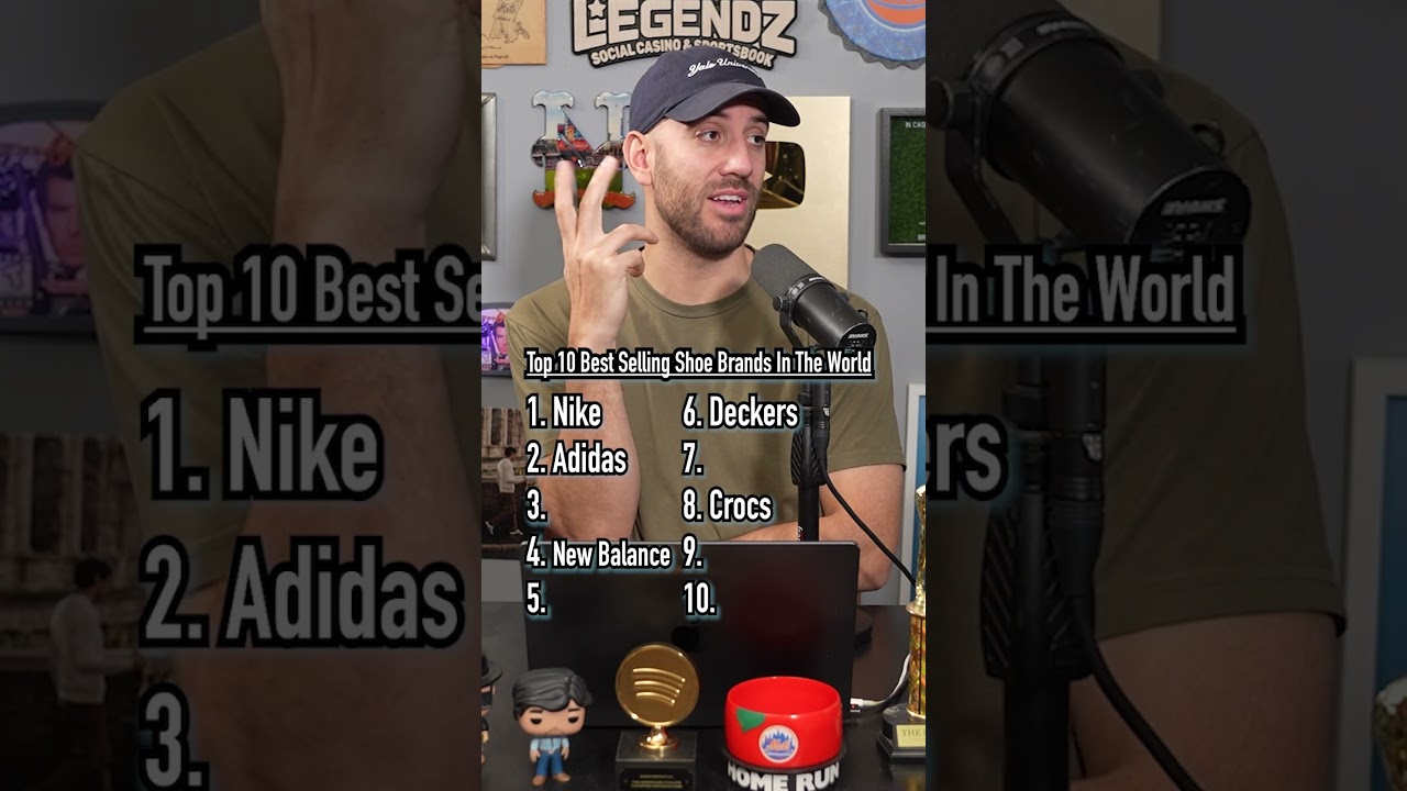 TOP 10 Best Selling SHOE BRANDS In The World! #shorts #top10 #list #shoes #brands