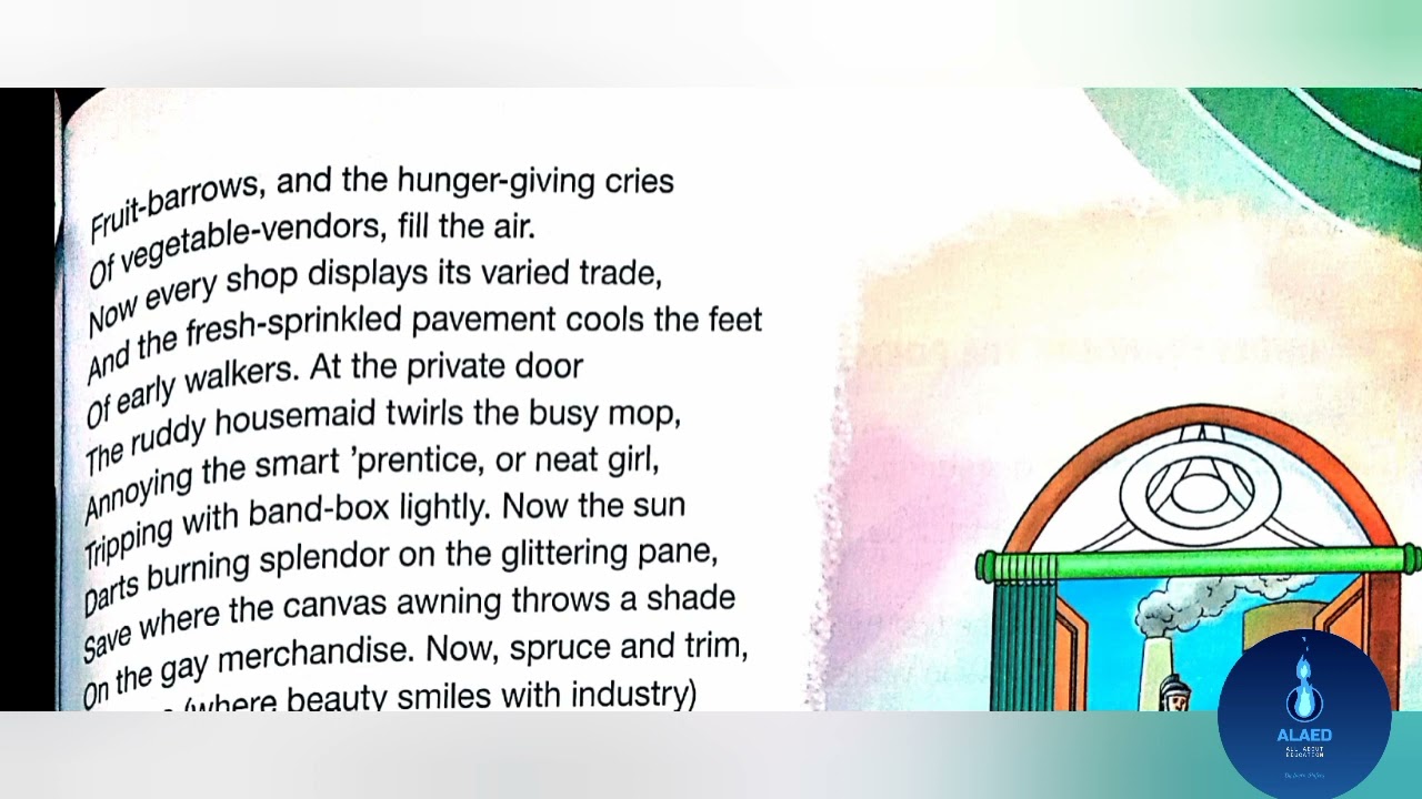 London's Summer Morning | poem explained in Urdu | part 2