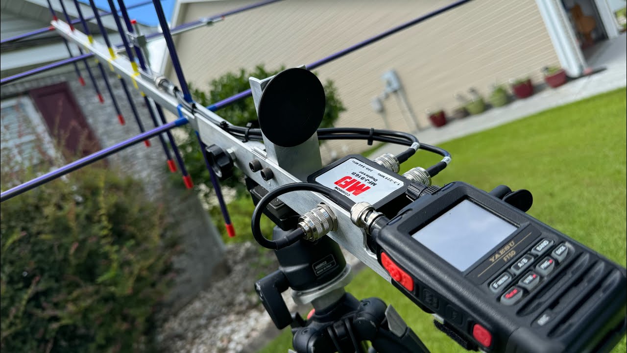 Yagi Arrow satellite Antenna 2M 440 Yaesu FT5 setup￼